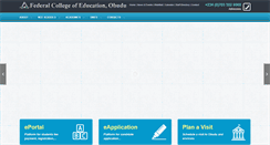 Desktop Screenshot of fceobudu.edu.ng