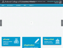 Tablet Screenshot of fceobudu.edu.ng